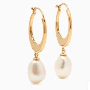 MARTYRE Frida Pearl Earrings 14k Gold-Vermeil over 925 Silver New